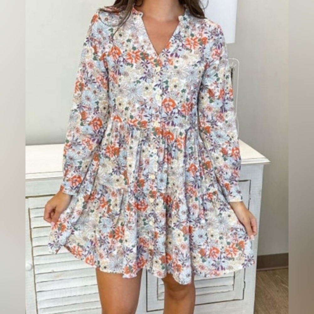 Floral print dress